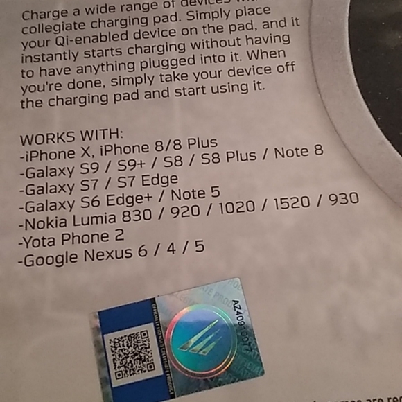 NWT University Collegiate Alabama Wireless Universal Cell Phone Charging Base - Picture 3 of 3